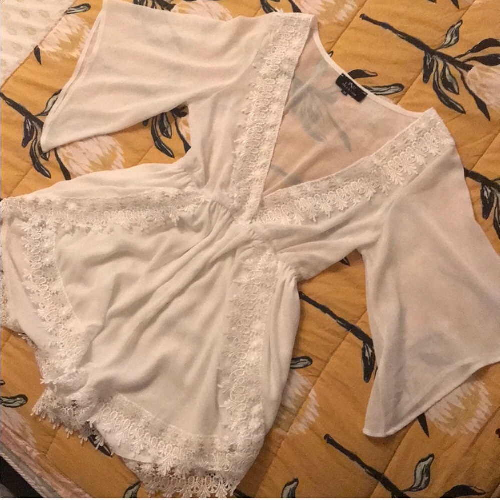 White Lacey Romper!